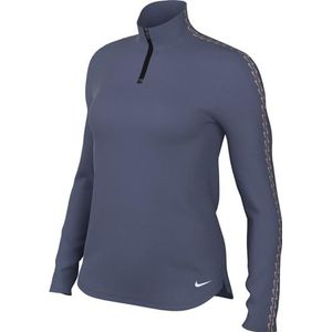 Nike Dames Top W Nk One Tf Hz Top Nvty, Diffused Blue/White, FB5594-491, 2XL