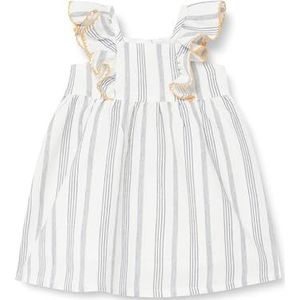 Chicco Jurk met korte mouwen voor pasgeborenen, Wit en blauw, 3 Maanden