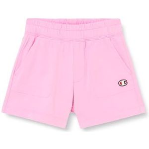 Champion Legacy Icons G - PRO Jersey Regular Waist Bermuda Shorts, roze Alpenviooltjes, 3-4 jaar meisjes en meisjes SS24, Roze Cyclamino, 3-4 Jaar