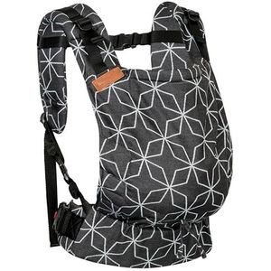 Hoppediz Buckle - 4-in-1 babydrager voor pasgeborenen vanaf de geboorte - Fullbuckle draaghulp met 2 gespposities - meegroeiend tot 20 kg - Design Malmö aqua