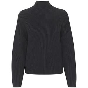 Part Two Damestrui, oversized fit, lange mouwen, rib, gebreide hals, Donkere marine., XL