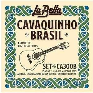 La Bella Cavaquinho Brazilië Plain staal/brons Wnd 4 snaren