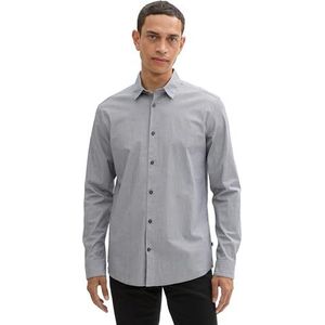 TOM TAILOR heren overhemd, 36040 - Navy White Fine Check, M