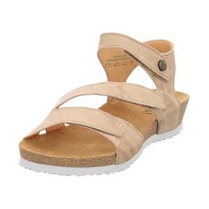 Think! dames DUMIA chromfrei gegerbte nachhaltige Sandale, LINEN 4020