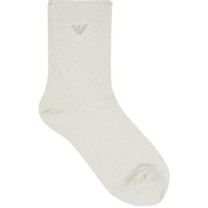 Emporio Armani - Ondergoed - Beige - Dames - Enkelhoge Sokken - Lurex Draad
