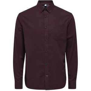 ONLY & SONS Onsroad Life Reg Melange Ls Shirt met lange mouwen voor heren, Voedge, S