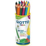 Giotto Mega - Pot met 24 gekleurde pastels