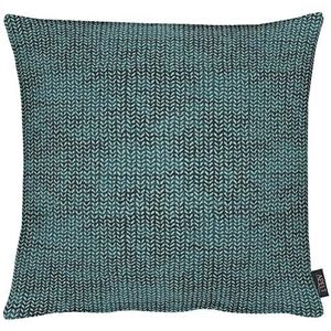 Apelt Kussenhoes, polyester, turquoise, 49 x 49 x 0,4 cm