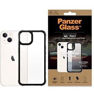 PanzerGlass™ SilverBullet Case, compatibel met iPhone 13, stootvaste hoes, echte militaire bescherming, hardcase, telefoonhoes voor iPhone 13, zwart, iPhone 13, Hoes compatibel met iPhone