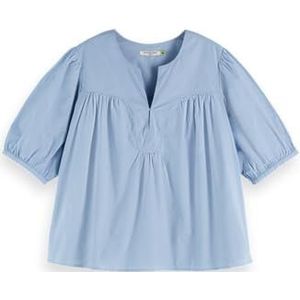 Scotch & Soda Ontspannen Top, Vervaagde Denim V441, 60