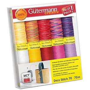 Gütermann - Gütermann Deco Steek Diverse Kleuren Nr.70 (70m) Naaien Draad Set 1-10 Stukken