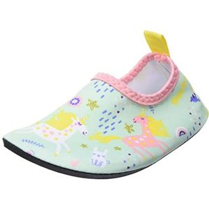 Playshoes Blotevoetenschoenen voor jongens en meisjes, waterschoenen, mint eenhoorn, 24/25 EU, Mint Eenhoorn
