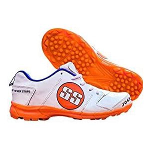 S+S Ss Acc0427 Cricket-schoenen voor heren, wit/oranje, UK maat 5