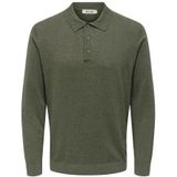 Only & Sons - ONSLOUI - Trui - Grijs - Knitwear - Lange Mouw