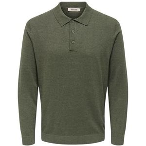 Only & Sons - ONSLOUI - Trui - Grijs - Knitwear - Lange Mouw