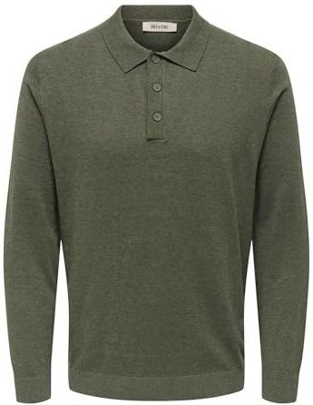 Only & Sons - ONSLOUI - Trui - Grijs - Knitwear - Lange Mouw