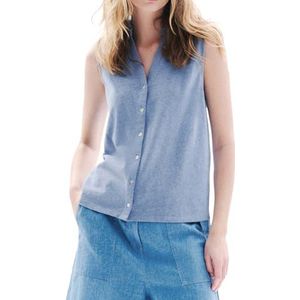 Caroll Mouwloos overhemd voor dames, Ashleigh Blue, M
