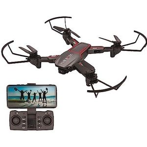 FLYBOTIC - Opvouwbare WIFI-drone met 1280×720 pixel HD-camera + opbergetui inbegrepen - 4 bedieningskanalen - Inclusief batterij - Drone voor kinderen en volwassenen - Binnen/buiten - Vanaf 14 jaar
