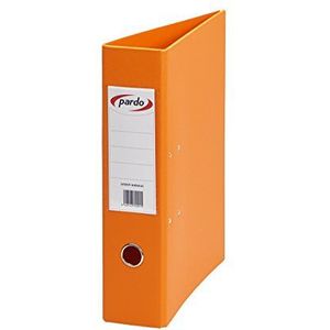 Taupe - ordner plastic, twee hendels 70 mm, foolscap Folio oranje