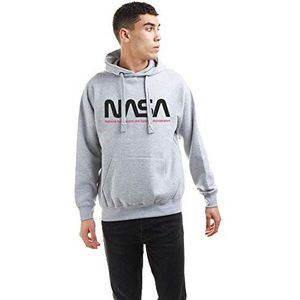Nasa Insignia sweatshirt met capuchon voor heren, Grijs Marl, L