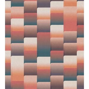 Rasch Behang 363890 - Fotobehang op vlies met ronde hoeken en randen in rood en beige uit de collectie Magicwalls - 3,00 m x 2,65 m (l x b)