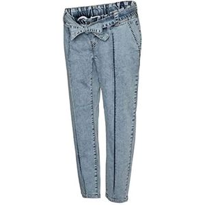 MAMALICIOUS Mlcedar Cropped Regular Jeans voor dames, Light Blue Denim/Detail: gewassen, 27W x 32L