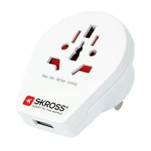 Skross USB-kabel USB 2.0 USB-A stekker 1.20 m Wit Rond SKCA0004A-MFI120CN