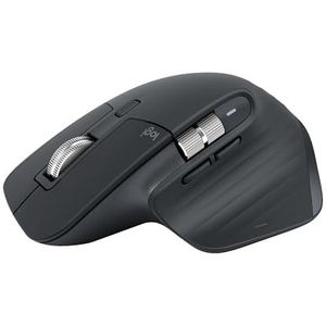 Logitech MX Master 3S – Draadloze performance muis met supersnel scrollen, ergonomisch ontwerp, 8K DPI, tracken op glas, stil klikken, Bluetooth, Windows, Linux, Chrome - Grafiet