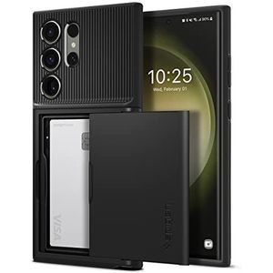 Spigen Slim Armor CS Case Compatibel met Samsung Galaxy S23 Ultra 5G hoesje -Black