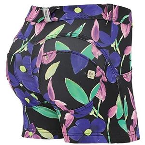FREDDY - WR.up® push-up shorts van technisch weefsel met bloemenpatroon, Allover Flower, XS