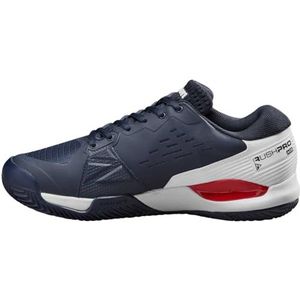 Wilson Heren Rush Pro Ace Clay Tennisschoen, Navy Blazer/Wit/Infrarood, 12.5 UK, Navy Blazer Wit Infrarood, 48 EU