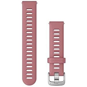 Garmin Uniseks - Volwassene Snelwisselarmband 18 mm siliconen, roze, 18 mm