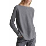 UNITED COLORS OF BENETTON - Trui - Grijs - Gebreid - Losse Pasvorm