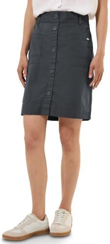 CECIL - Knielange Rok - Lichtblauw - Katoenmix