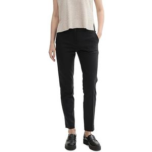 TOM TAILOR Mia slim fit broek voor dames, 14482 - Deep Black, 40W / 30L