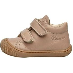 Naturino Cocoon VL-schoenen voor de eerste stappen van nappaleer, Taupe Orange Fluo, 27 EU