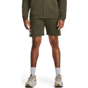 Under Armour UA Rival Fleece Shorts voor heren, Marine Od Groen/Wit, S