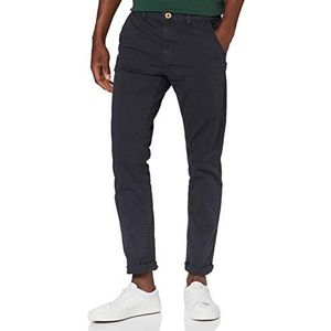 Blend BHNight chinobroek voor heren, stoffen broek, chinobroek met stretch, slim fit, donkerblauw (74645)., 32W x 32L