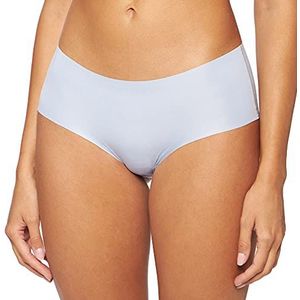 CALIDA Natural Skin Seamless-Panty, Low Cut, Cradle to Cradle Certified® dames, Lovely Blue., 44-46