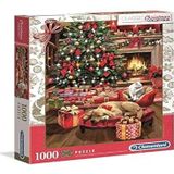 Clementoni Christmas Collection by The Fire 39580, 1000 stukjes, Kerstmis, gemaakt in Italië, puzzel voor volwassenen, meerkleurig