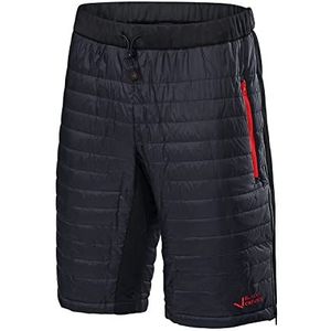 Black Crevice Isolatiebroek voor heren, skibroek in verschillende kleuren en maten, ademende skibroek, elastische tailleband, 100% polyester, waterdichte tourskibroek, zwart/rood, M