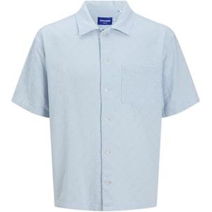 JACK & JONES Jortavira Textuur Shirt Ss voor heren, skyway, XS