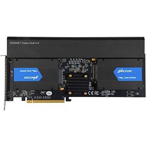 Sonnet compatible Fusion Dual U.2 SSD PCIe Card | FUS-U2-2X4-E3