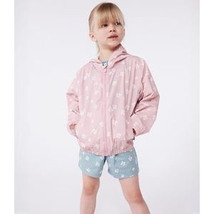 Petit Bateau meisjes windbreaker, roze/wit, 8 Jaar