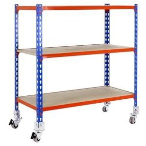 Metalen rek zonder schroeven Kit Maderclick Mobile Mini 3/300 900 Blauw/Oranje/Mad