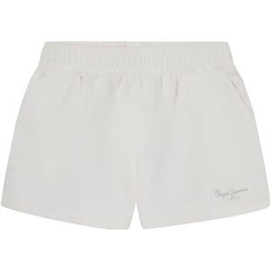 Pepe Jeans Nerissa Shorts voor meisjes, wit (Mousse White), 8 jaar, wit (Mousse White), 8 Jaren