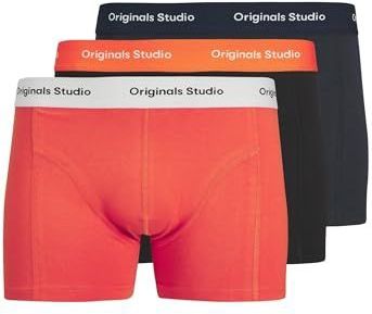 JACK & JONES - JACVestebro - Boxershorts - Marine - Grijs - Zalm Roze - Zwart - 3 Pack