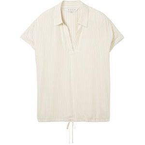 Tom Tailor - Damesblouse - Beige White Stripe