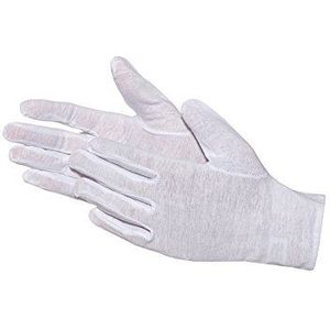 Jah 1092 katoenen handschoen 12 paar oekotex dun wit maat 9