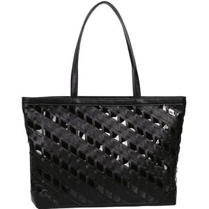 Gabor Bags Lilien Dames Shopper Schoudertas Ritssluiting Groot Zwart, zwart, X-Large, modern